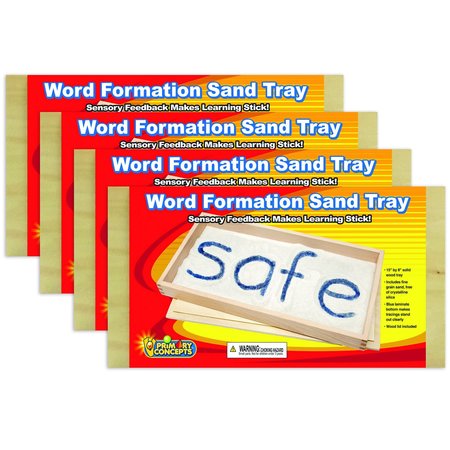 PRIMARY CONCEPTS Word Formation Sand Tray, 15inW x 8inL, 4PK 3003